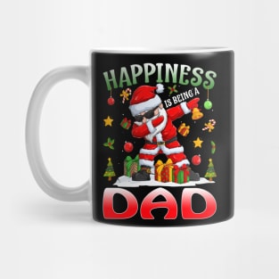 Happiness Is Being A Dad Santa Christmas Mug